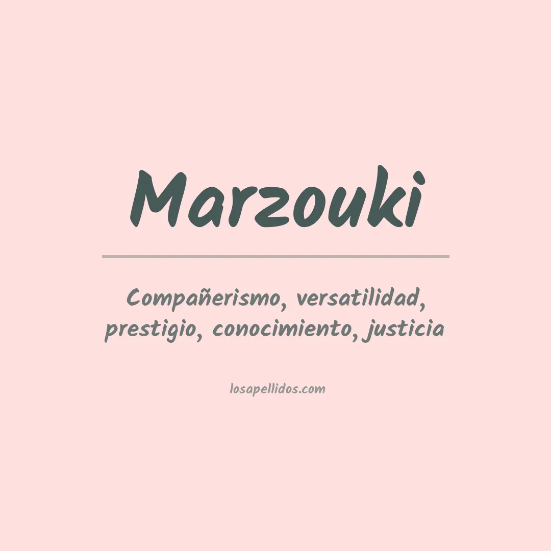 Apellido Marzouki