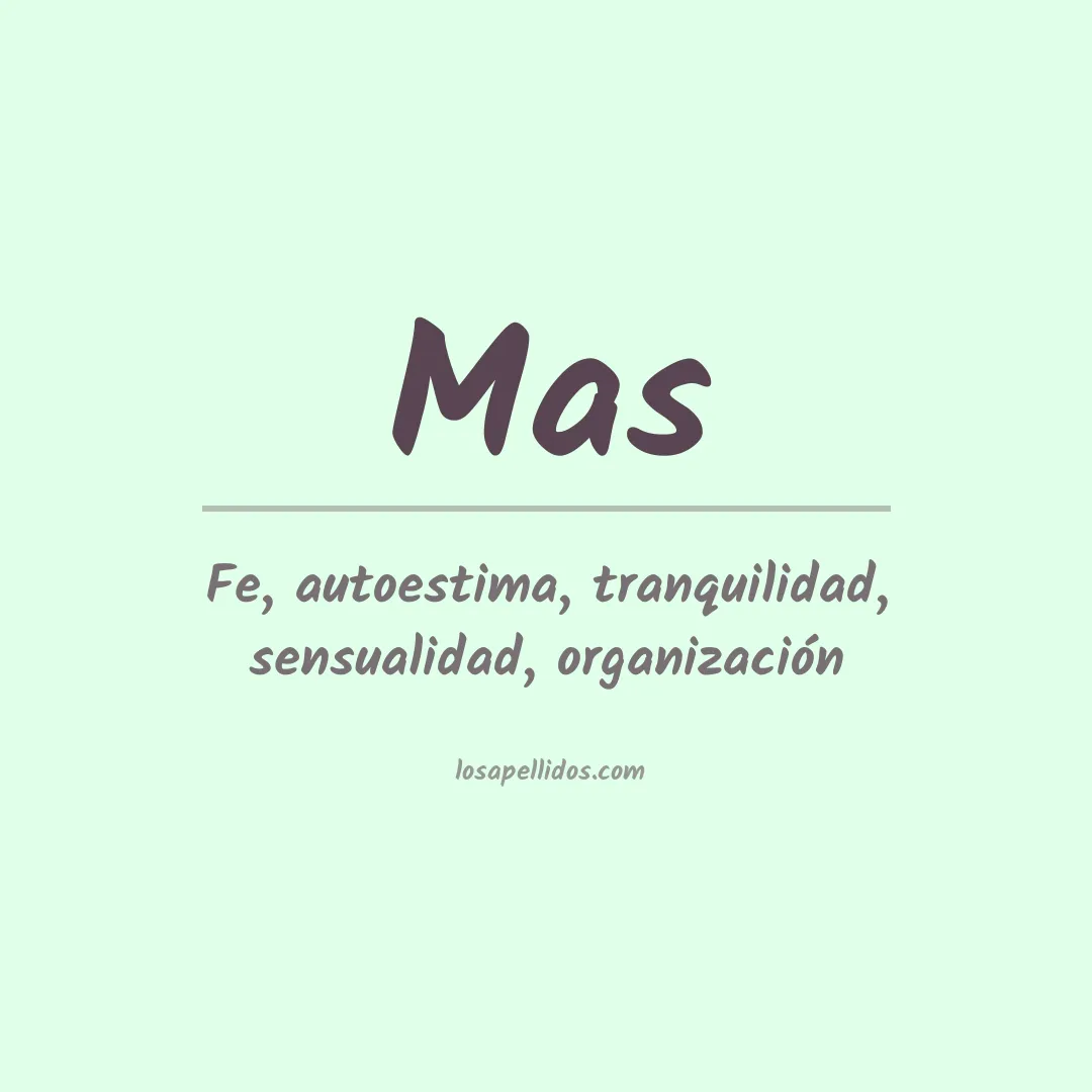 Apellido Mas