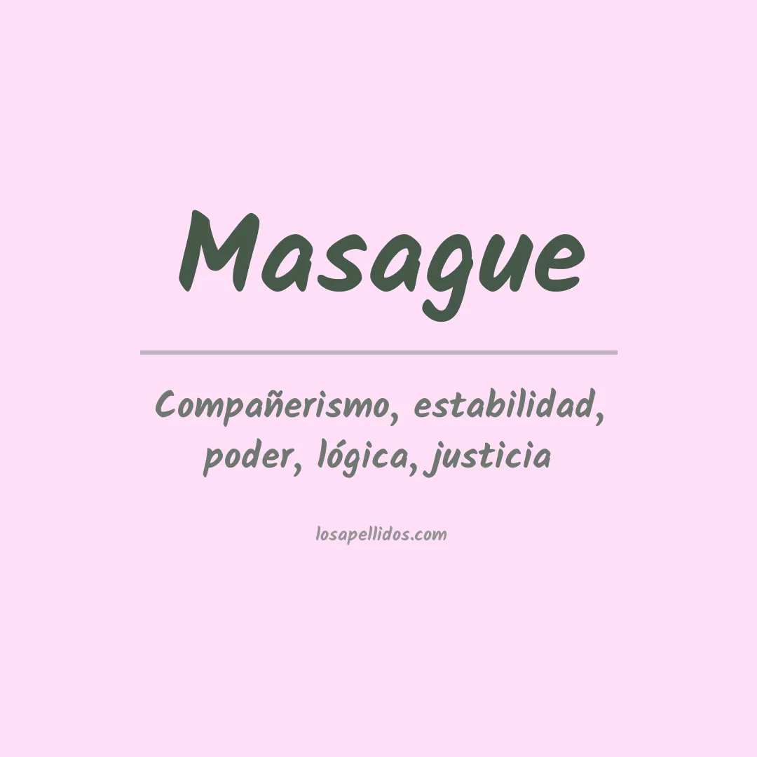 Apellido Masague
