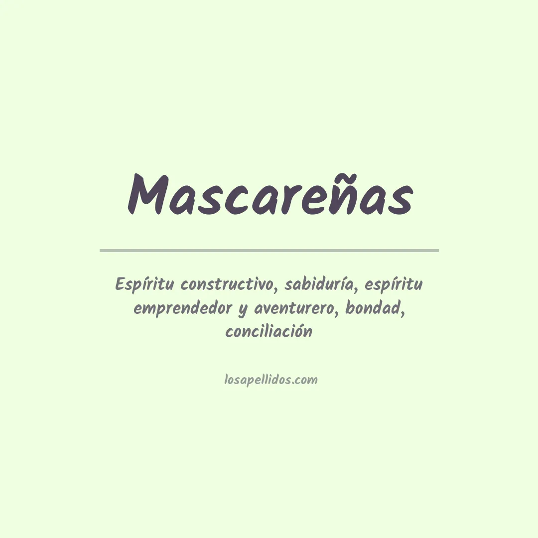 Apellido Mascareñas