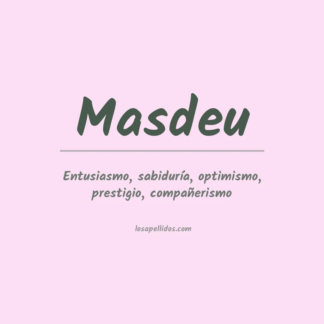 Apellido Masdeu