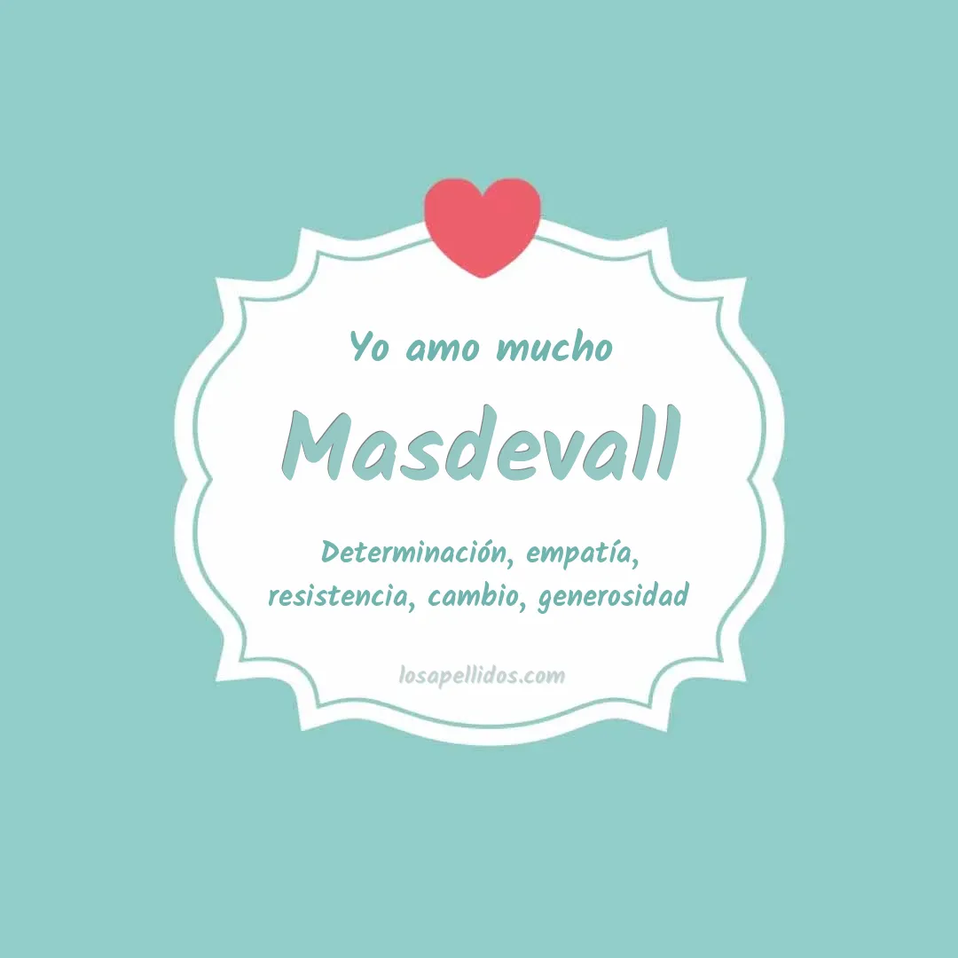 Yo amo mucho Masdevall