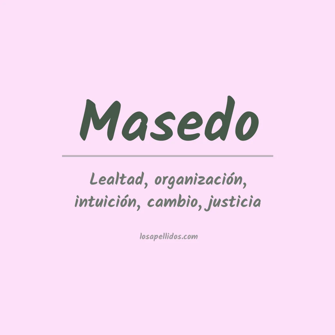 Apellido Masedo