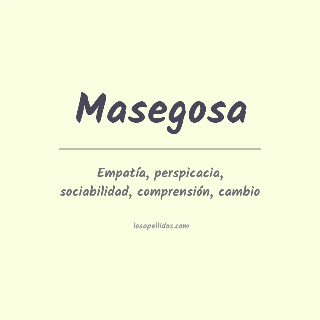 Apellido Masegosa