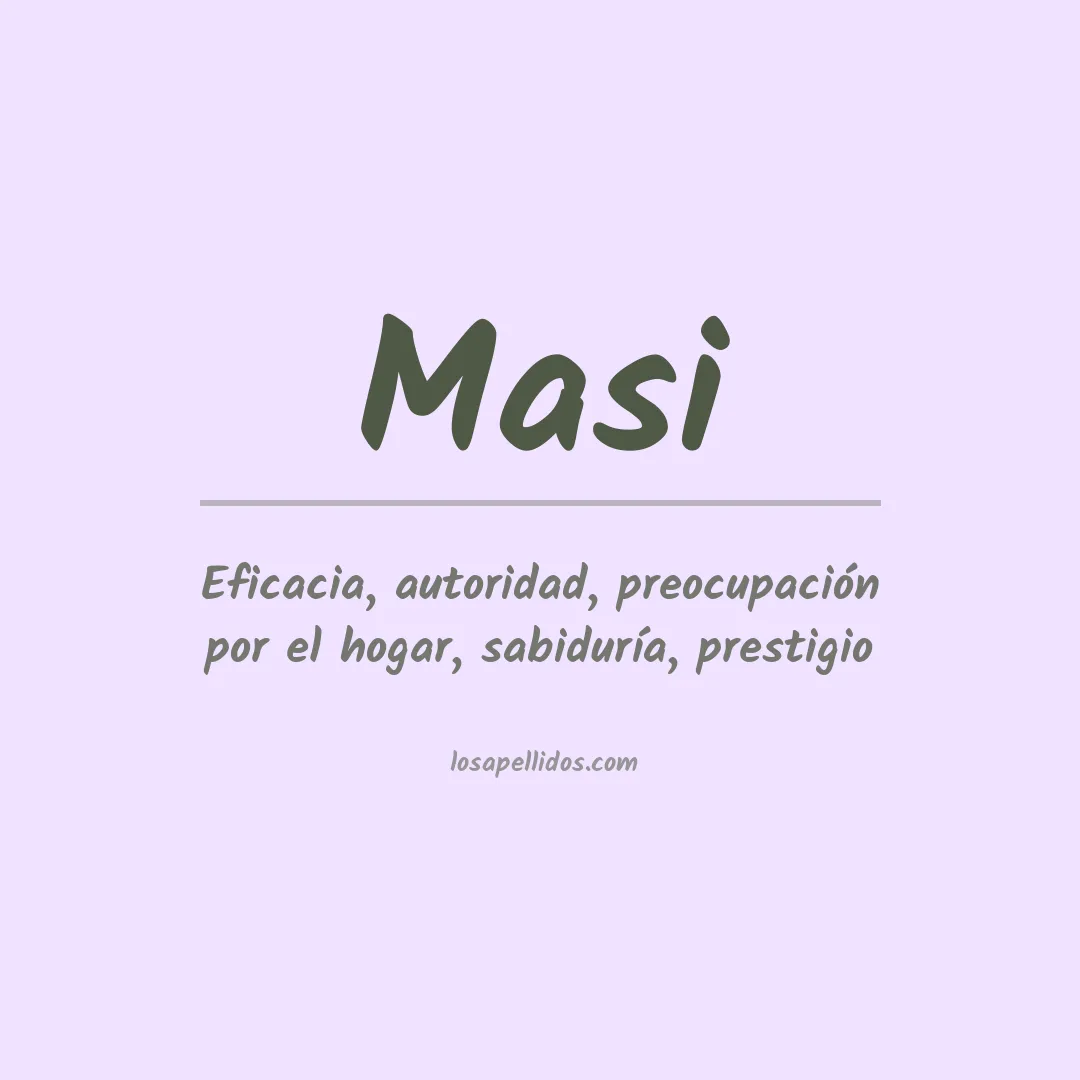 Apellido Masi