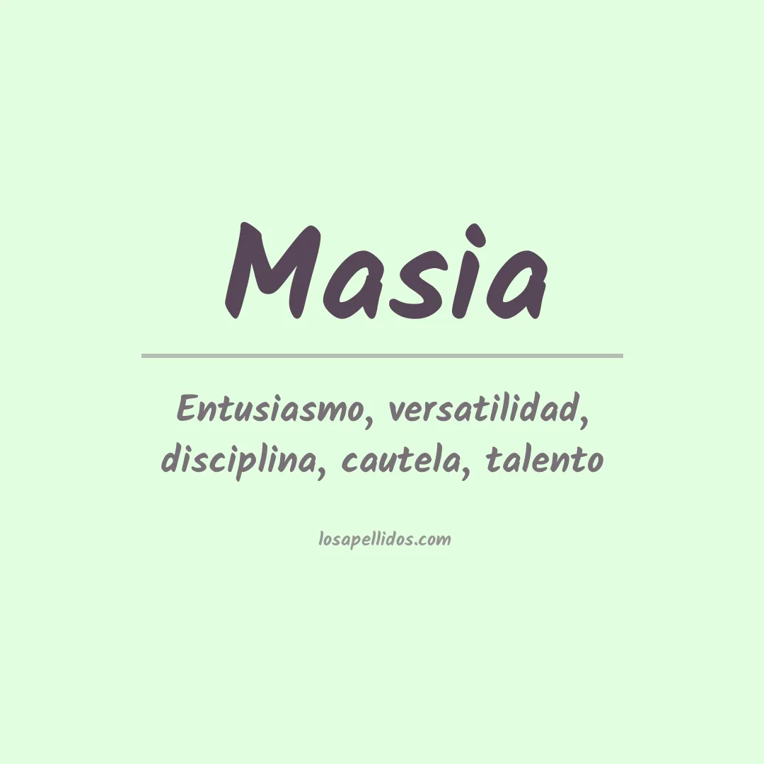 Apellido Masia