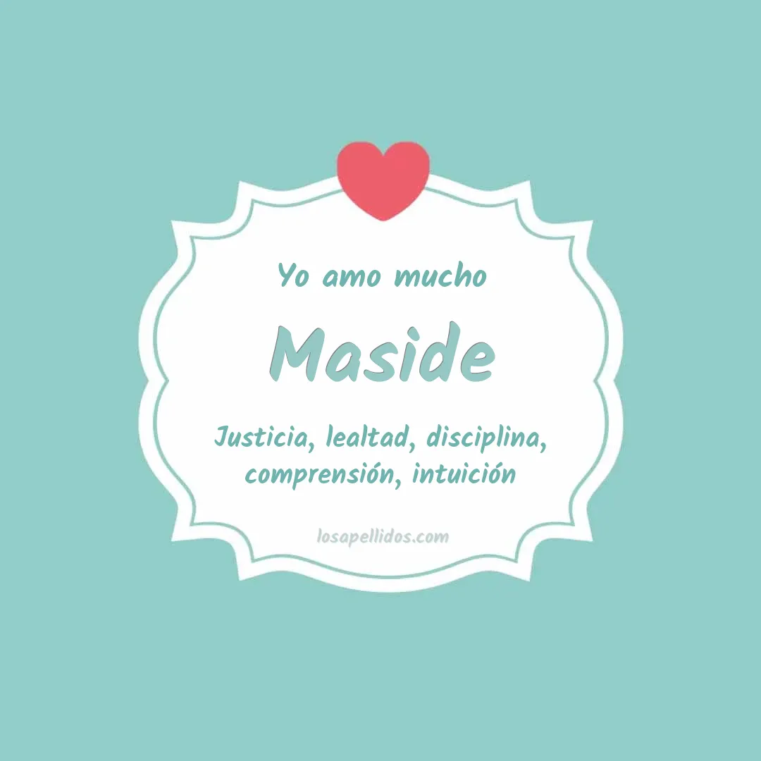 Yo amo mucho Maside