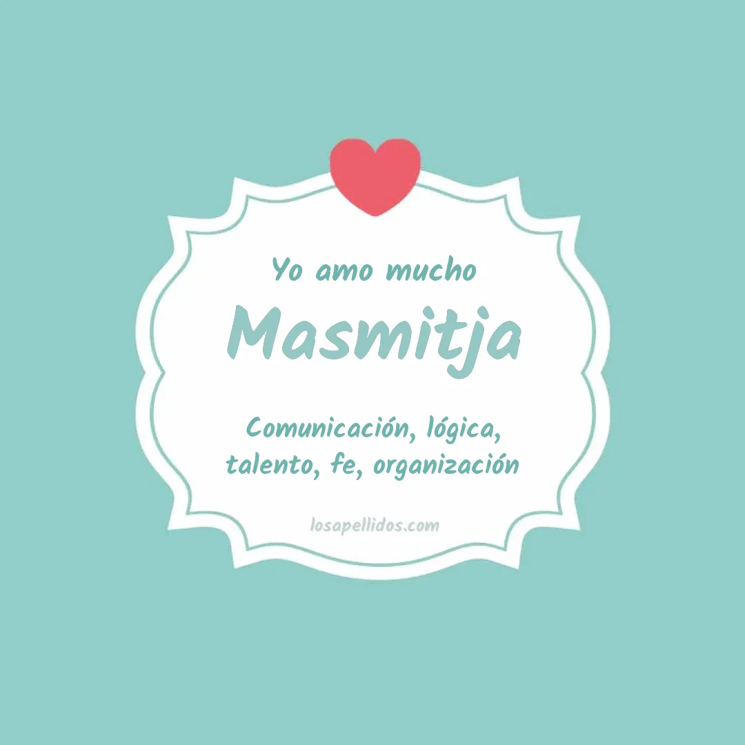 Yo amo mucho Masmitja