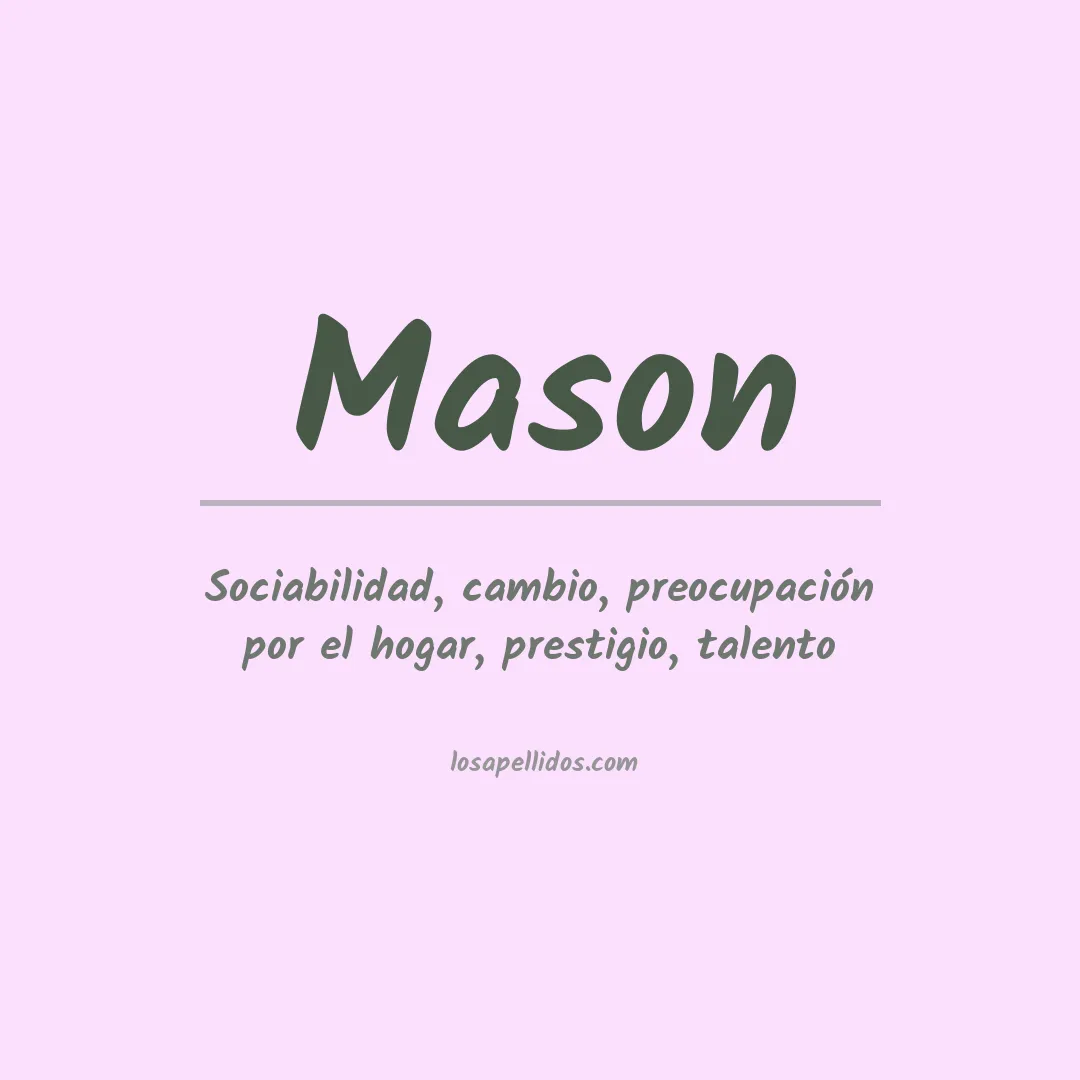 Apellido Mason