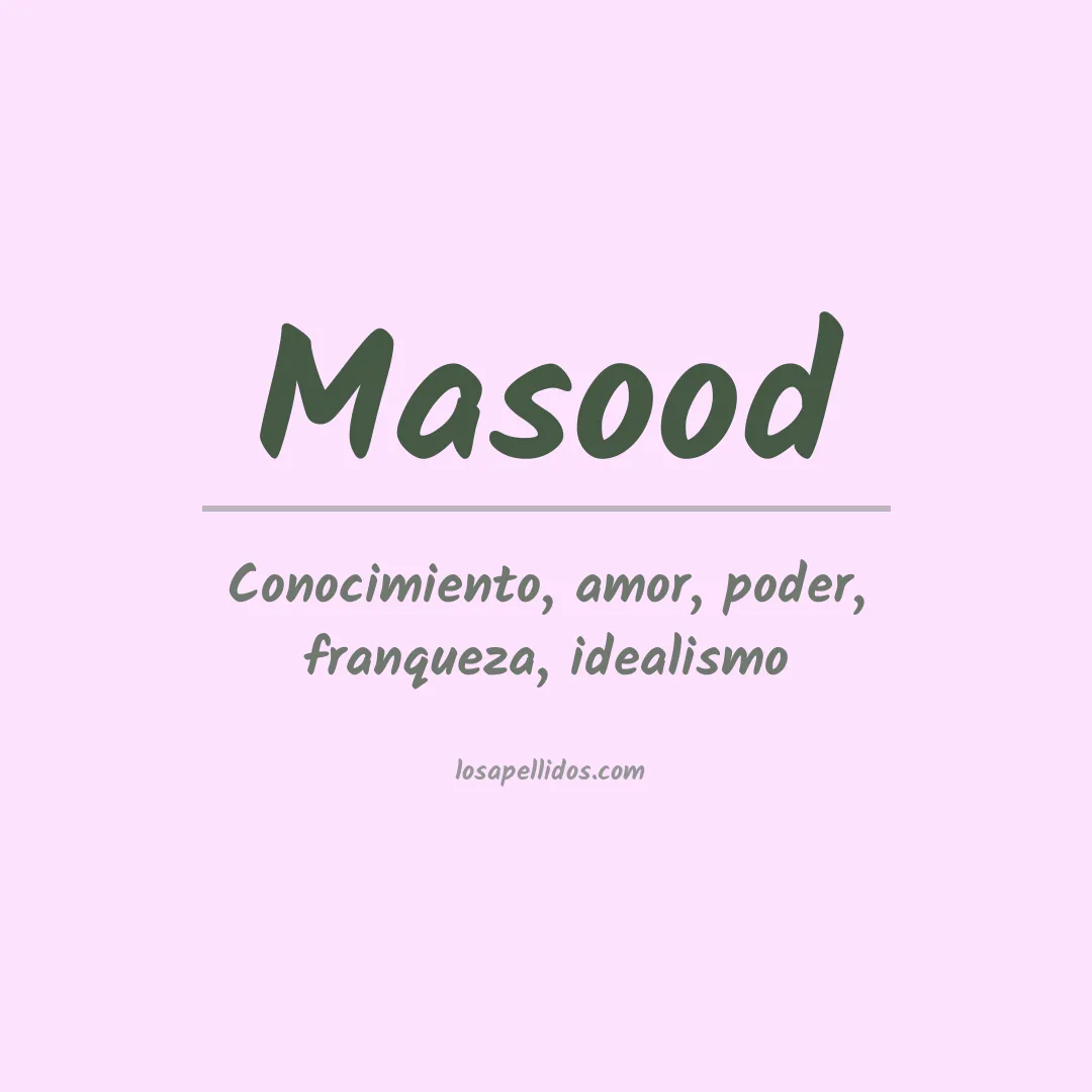 Apellido Masood