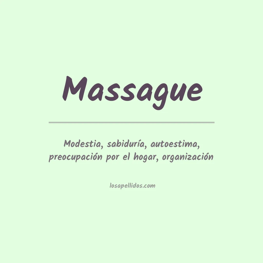 Apellido Massague