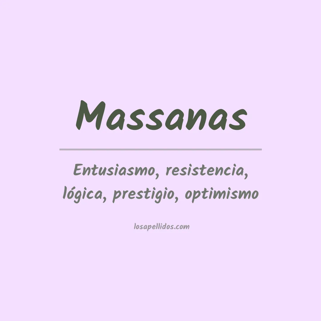 Significado del Apellido Massanas