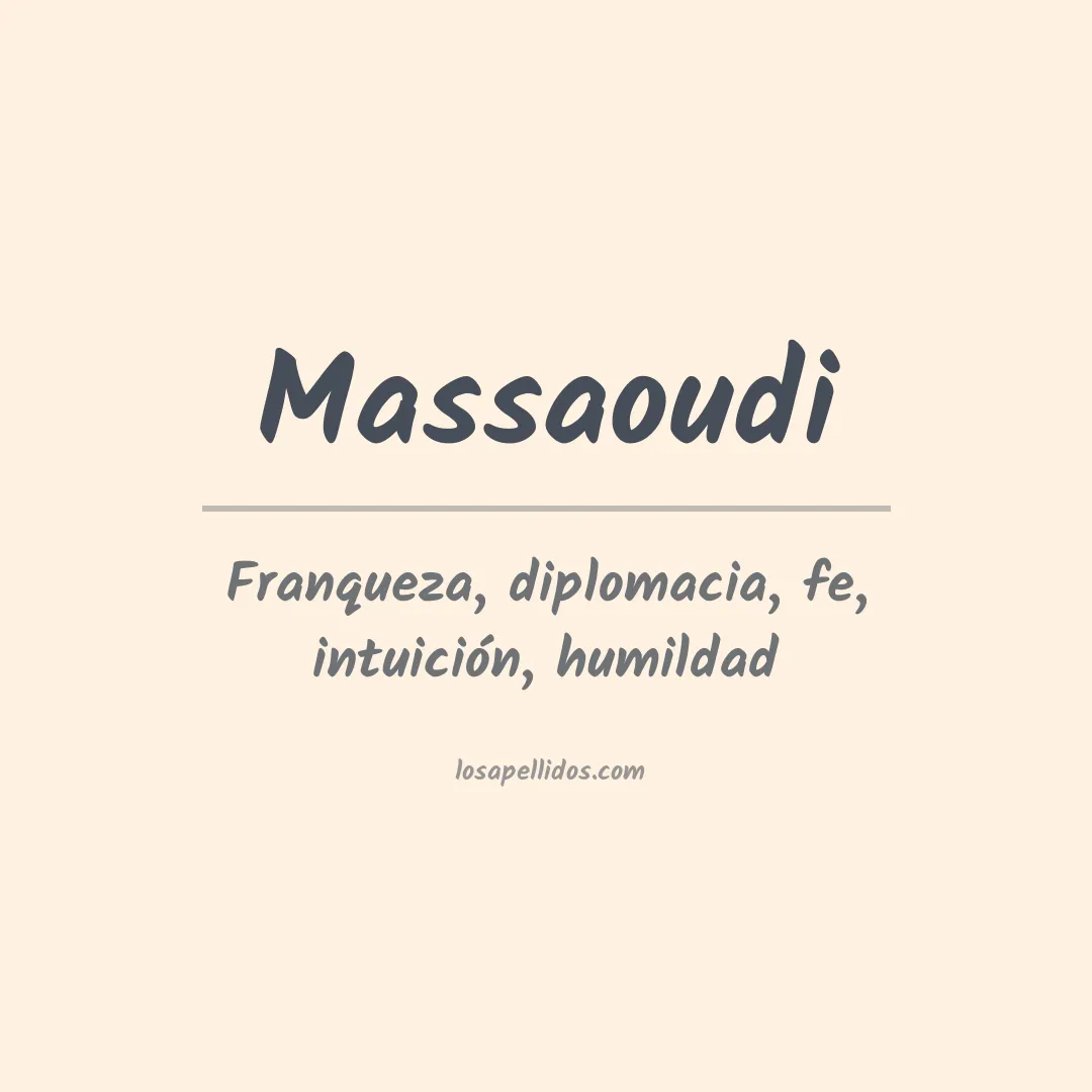 Apellido Massaoudi
