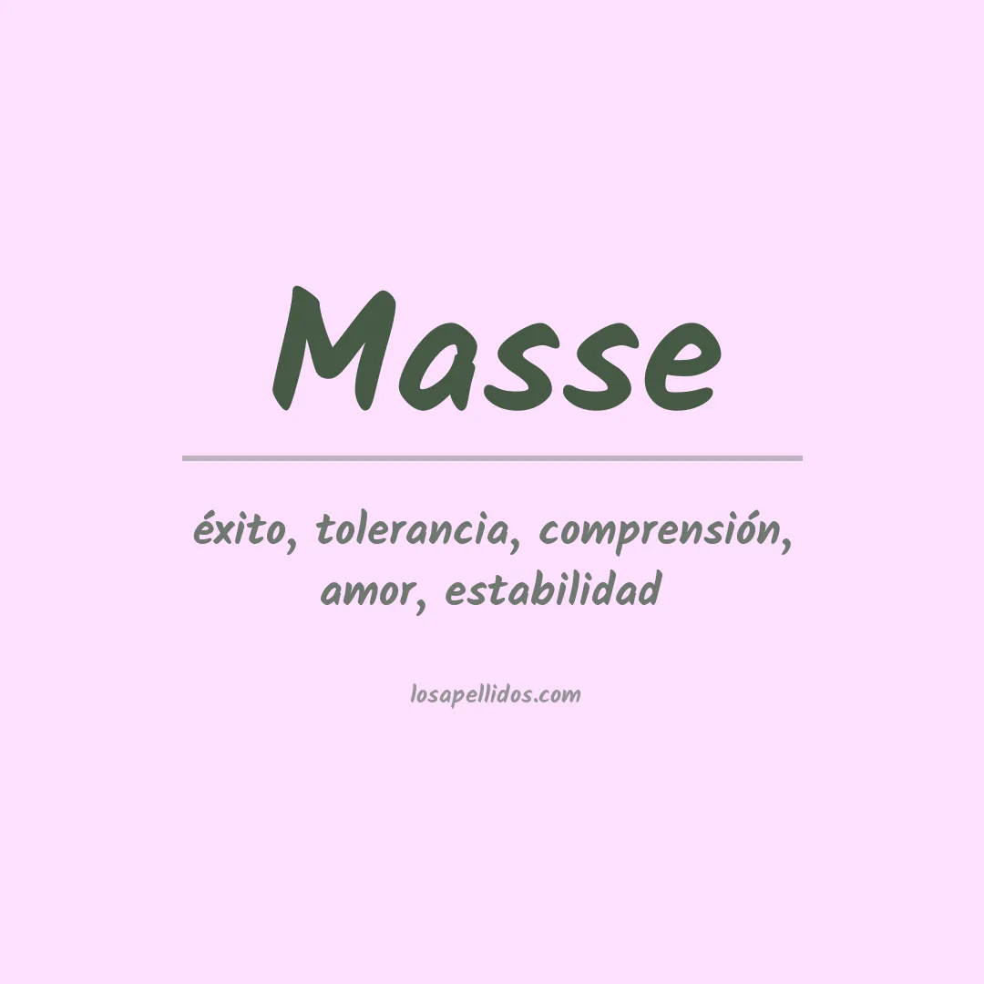 Apellido Masse
