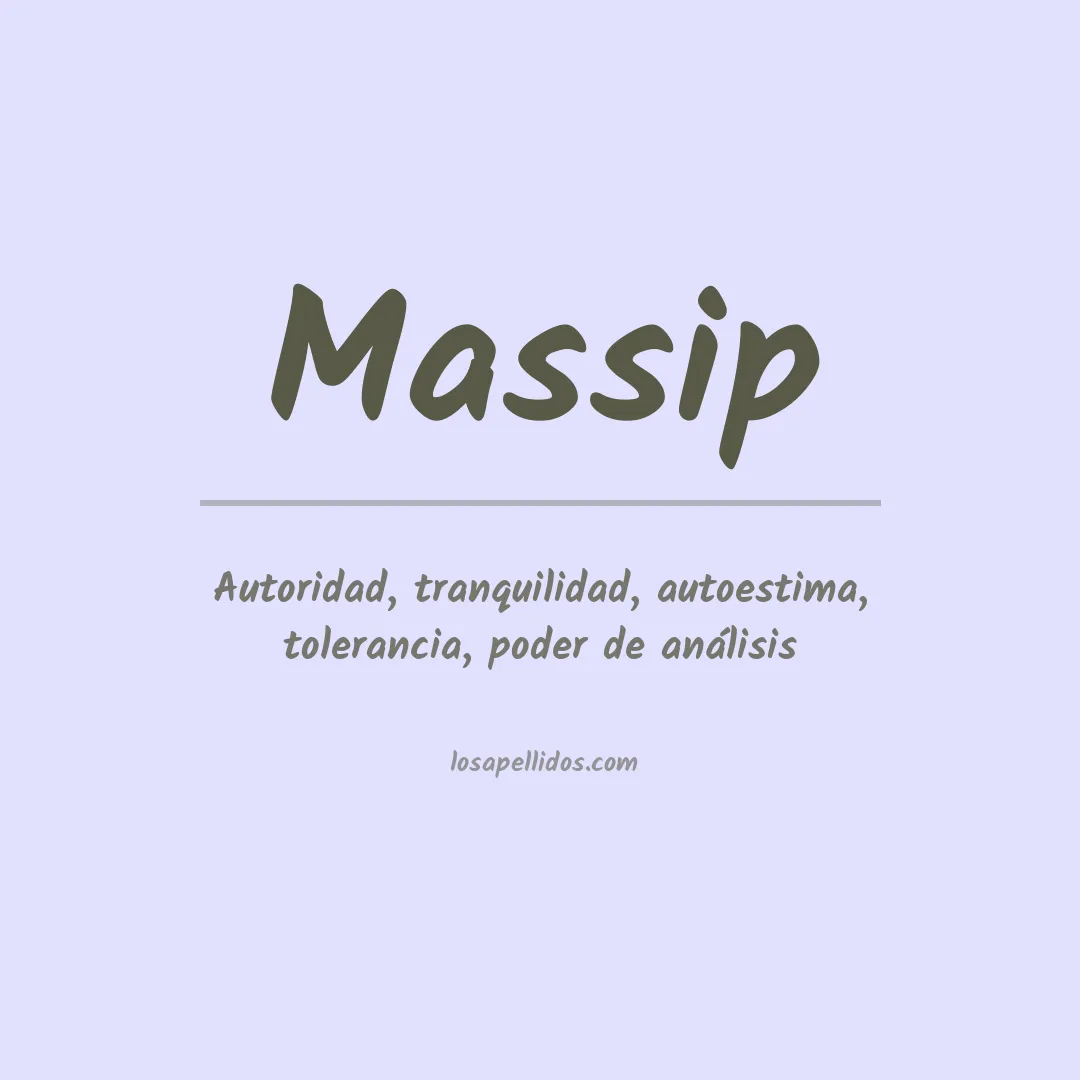 Apellido Massip