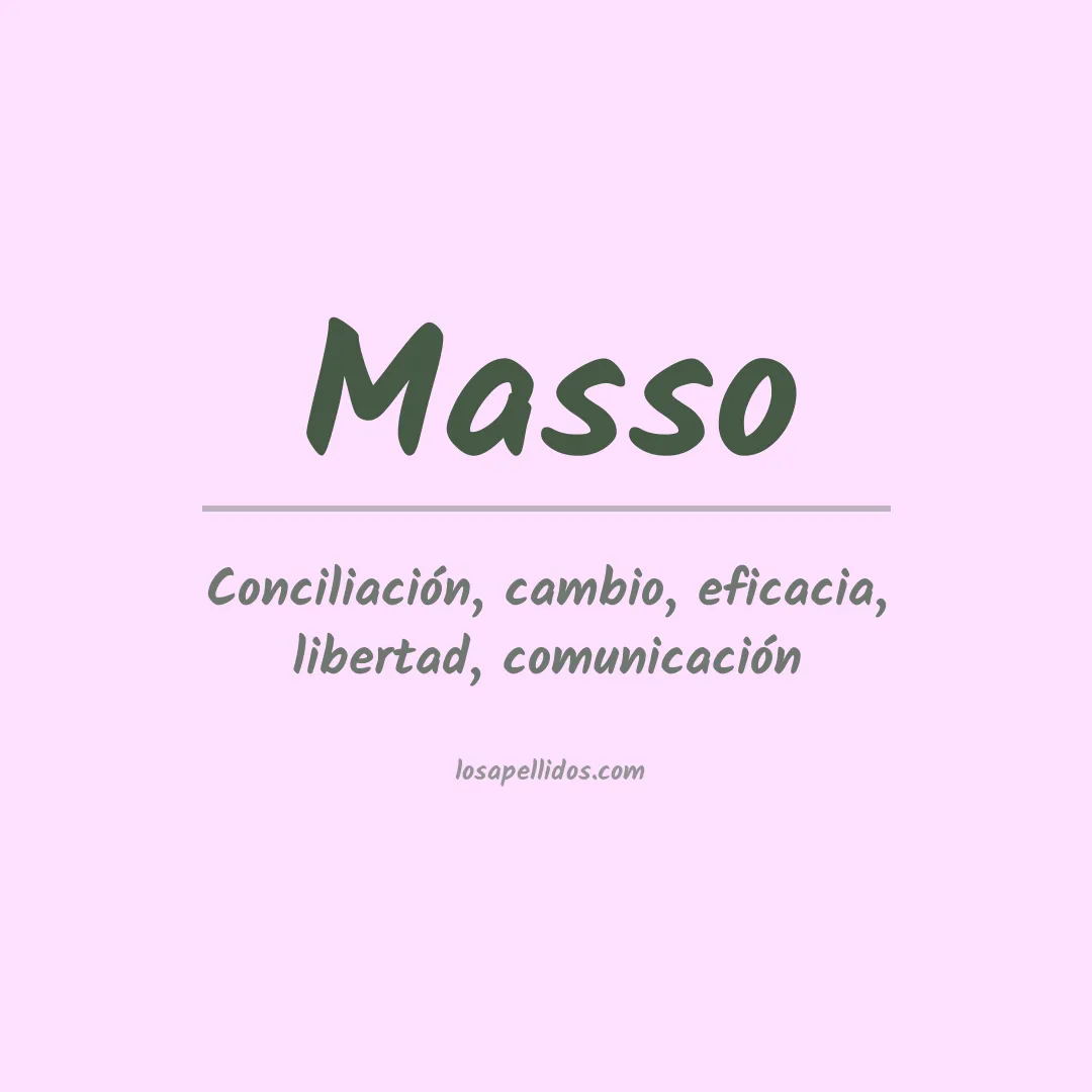 Apellido Masso