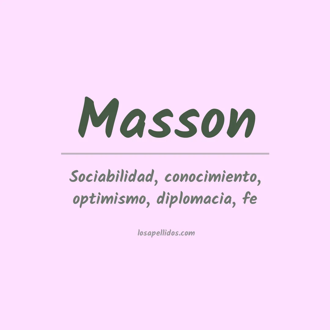 Apellido Masson