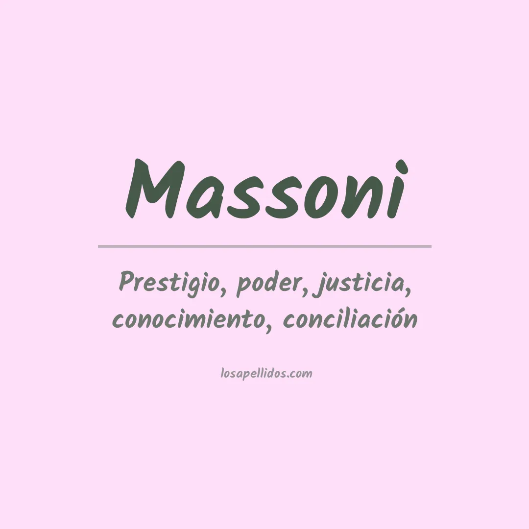 Apellido Massoni
