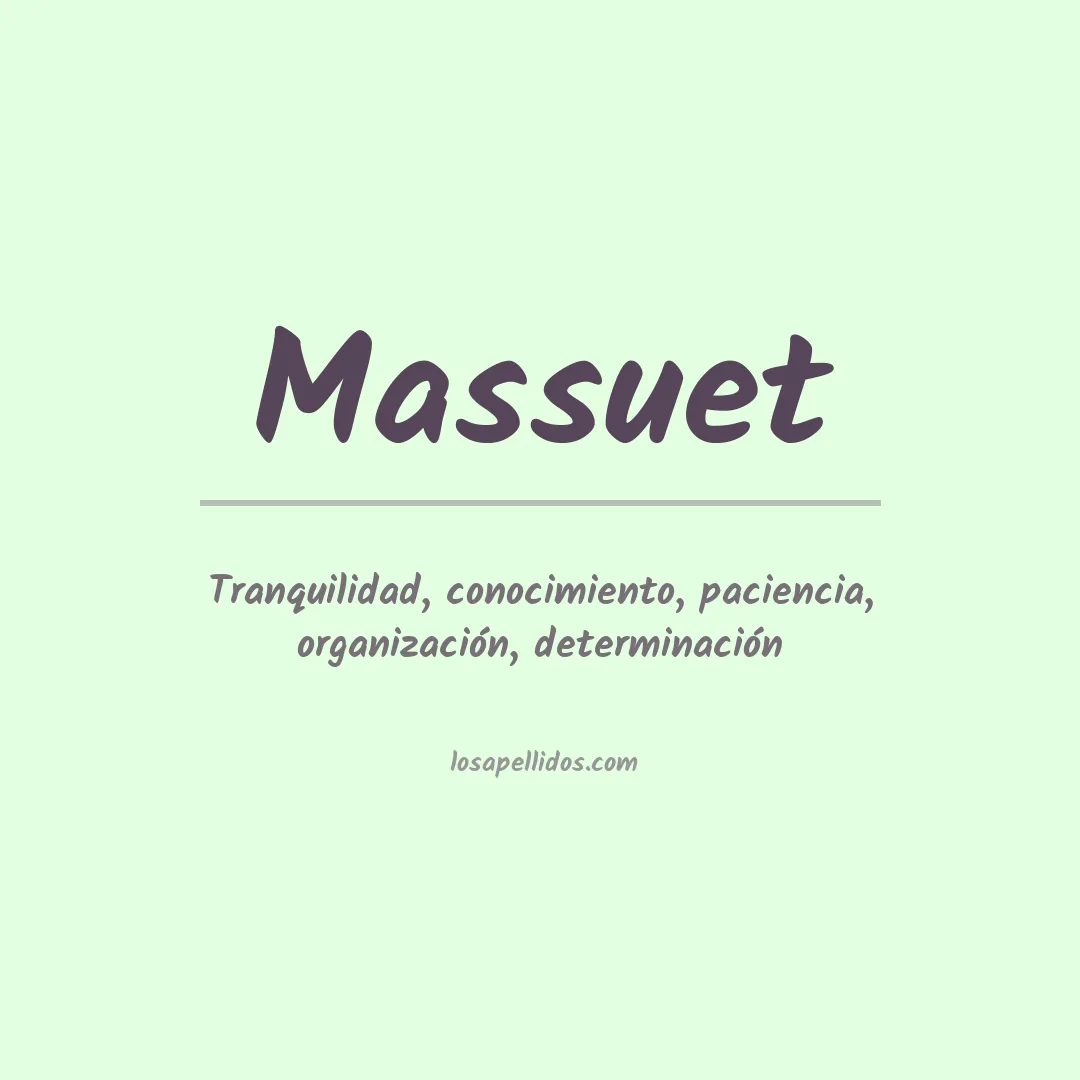 Apellido Massuet