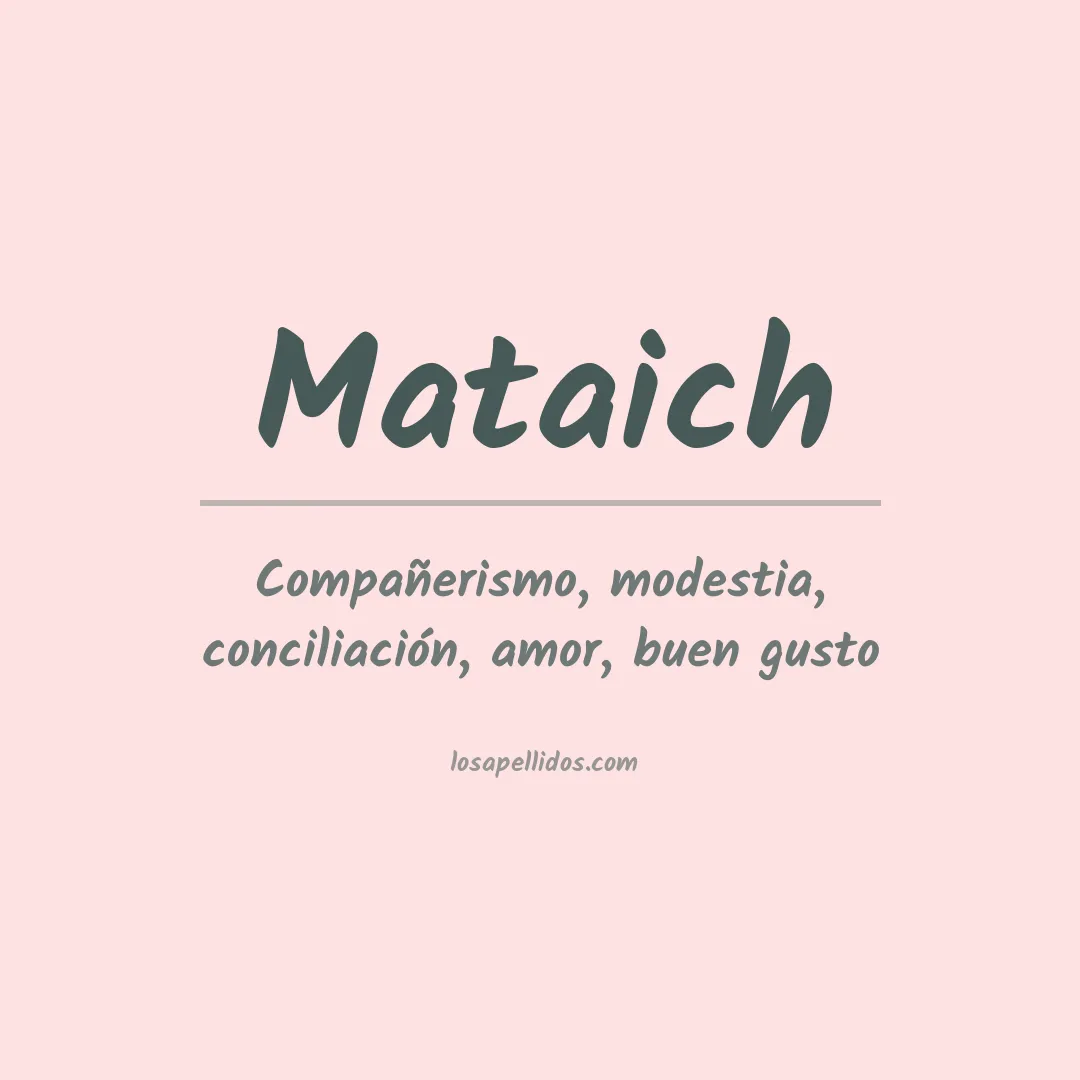 Apellido Mataich