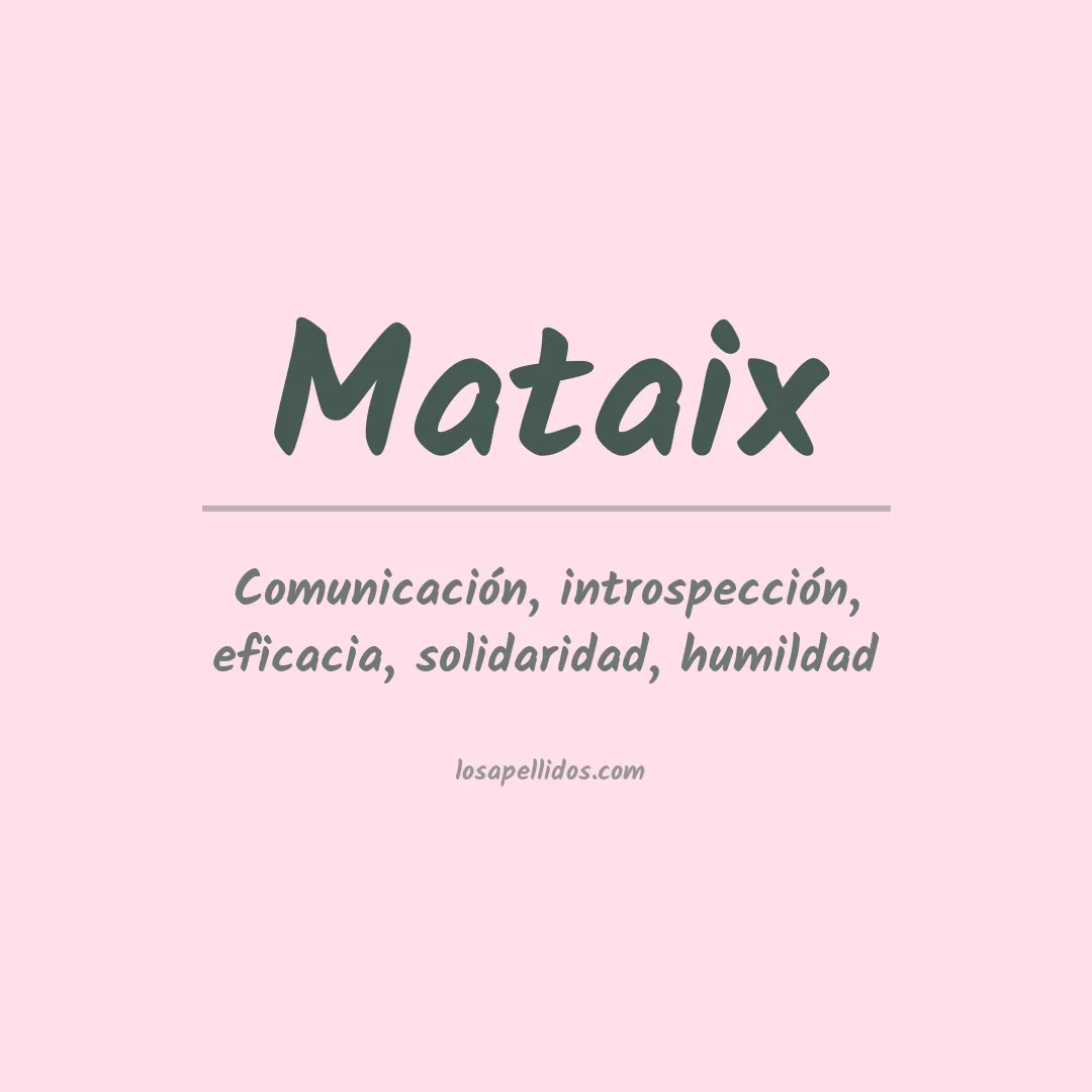 Apellido Mataix