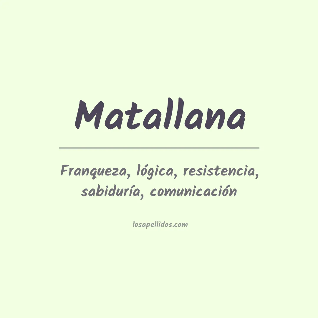 Apellido Matallana