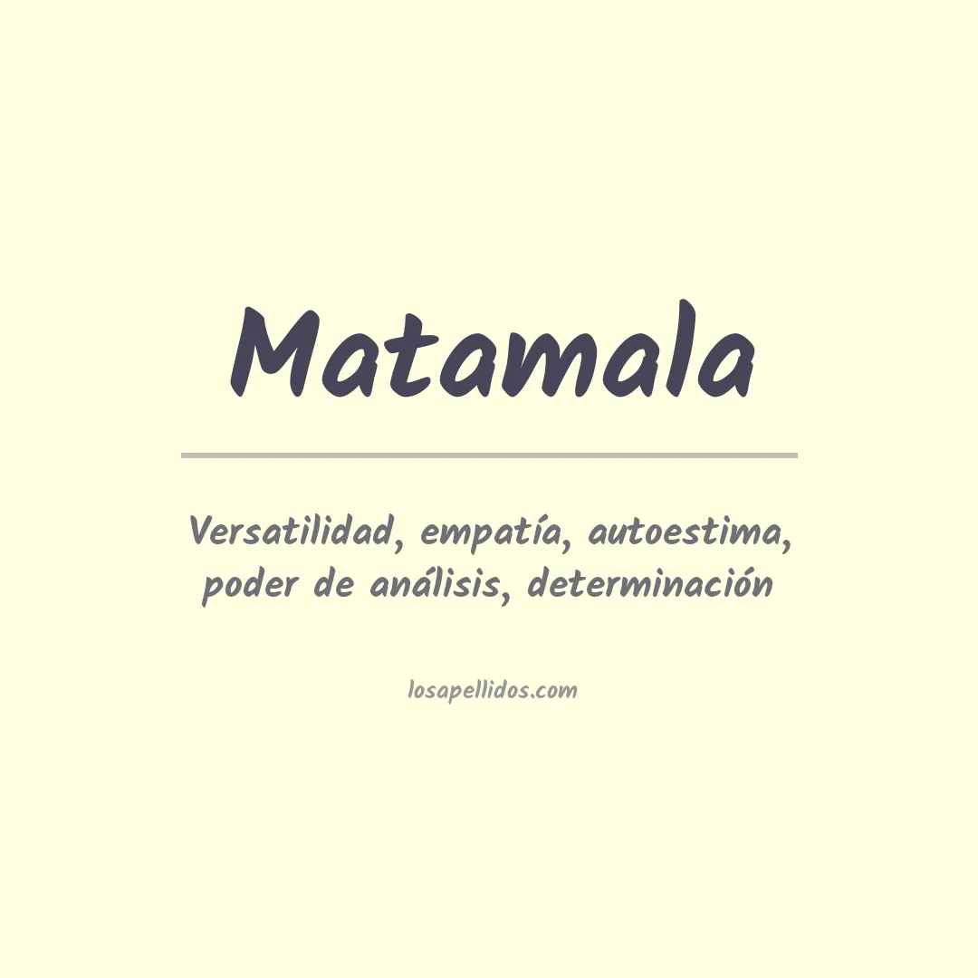 Apellido Matamala