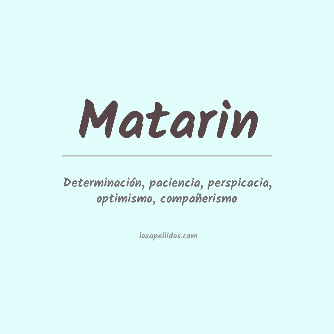 Apellido Matarin