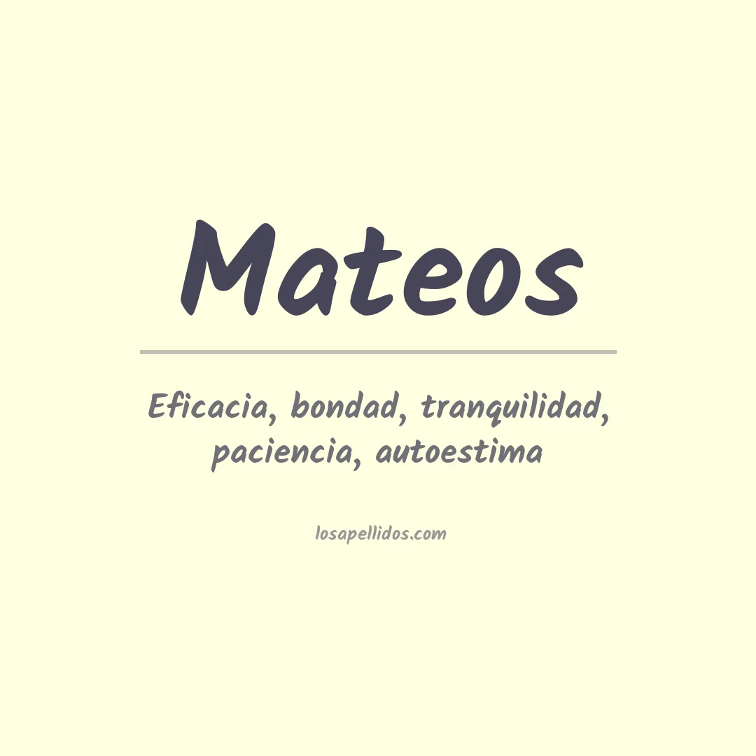Apellido Mateos