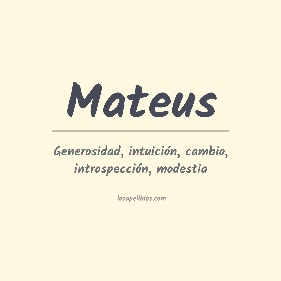 Apellido Mateus