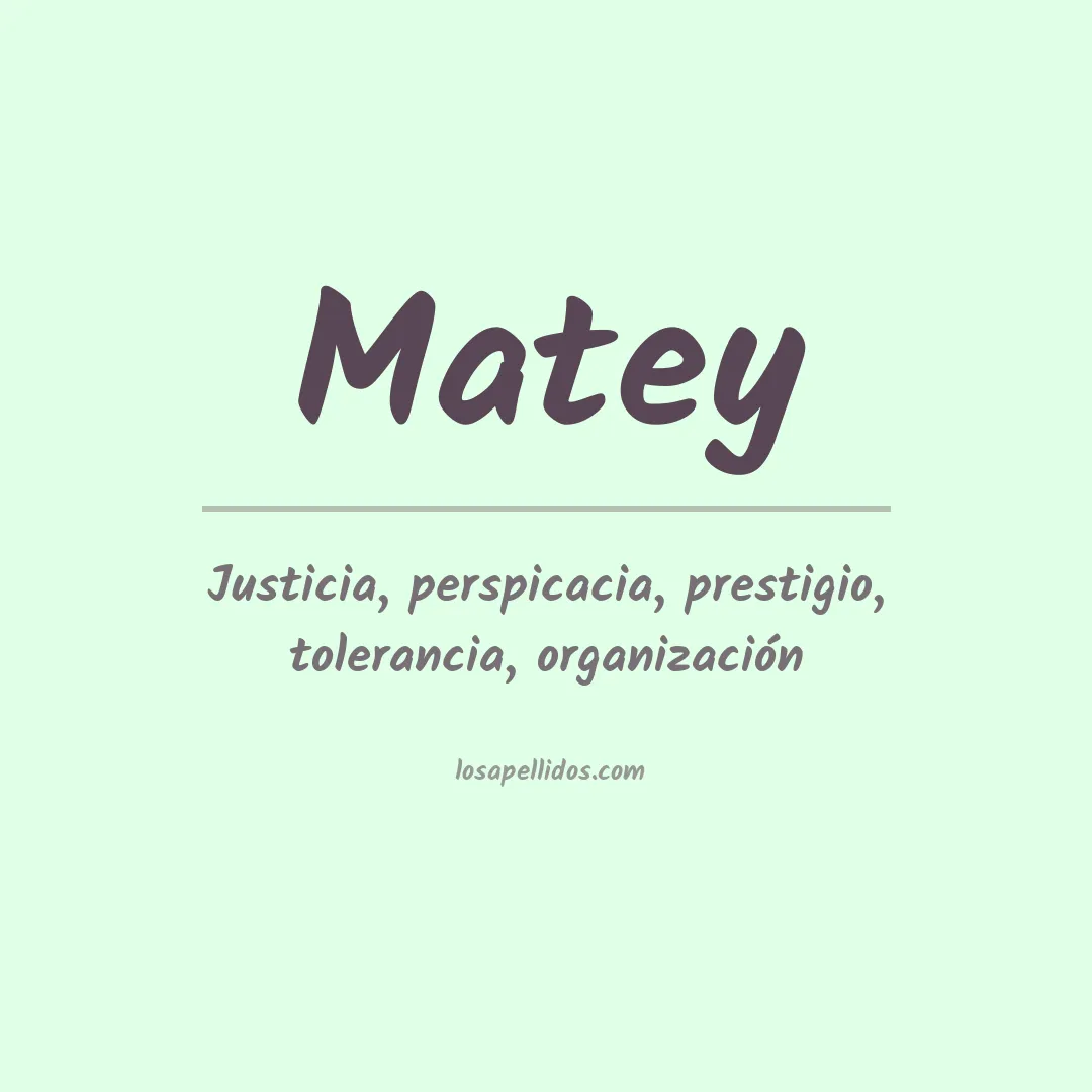 Apellido Matey