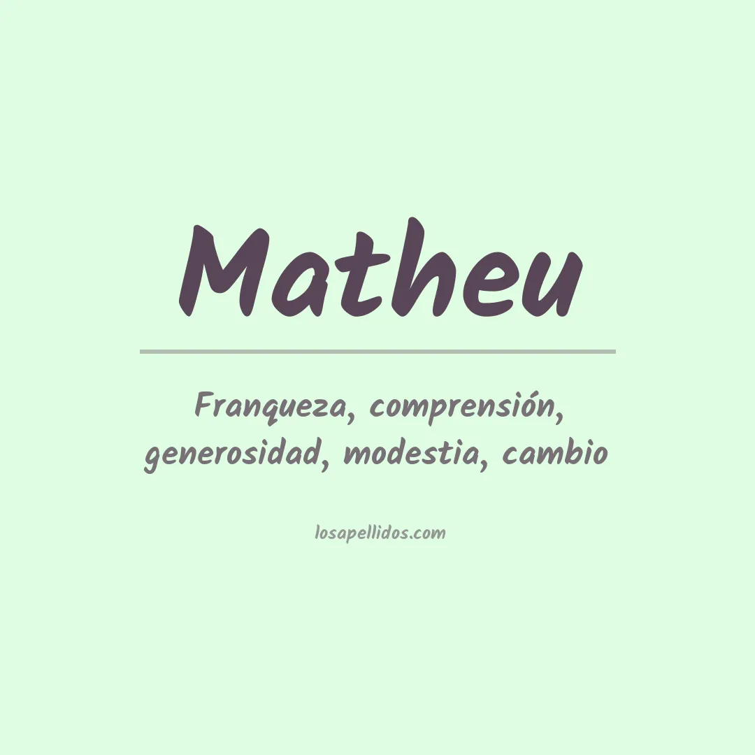 Apellido Matheu