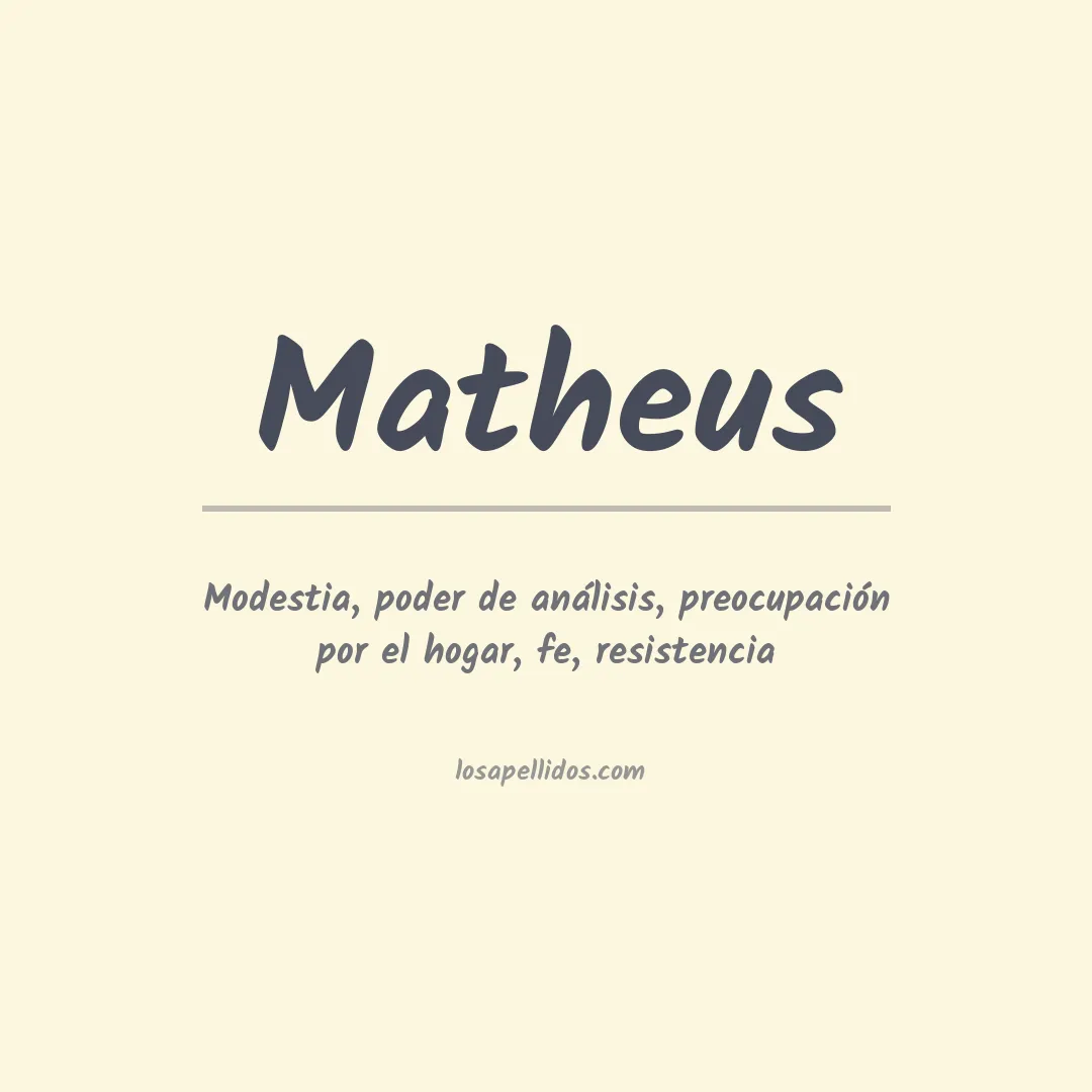 Apellido Matheus
