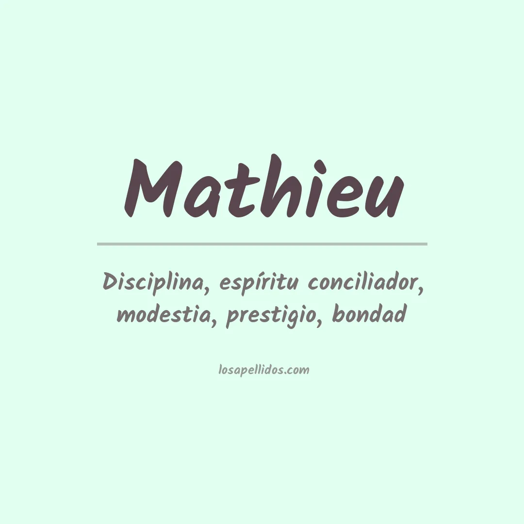 Apellido Mathieu