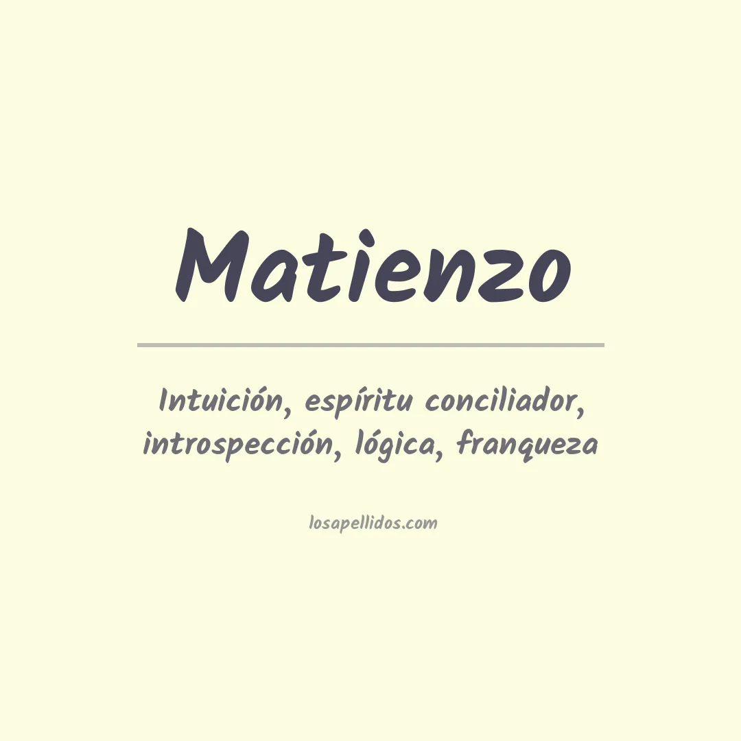 Apellido Matienzo