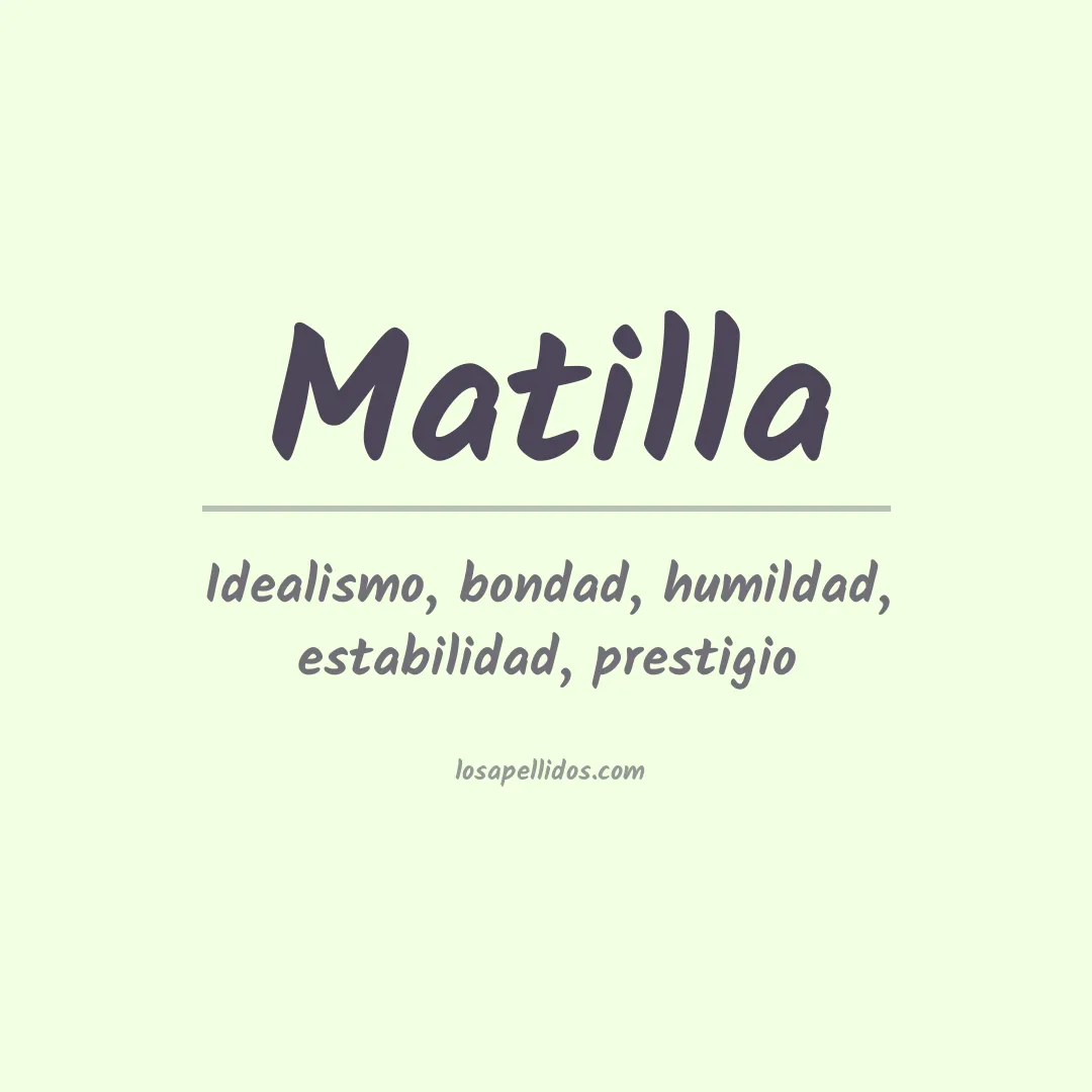 Apellido Matilla