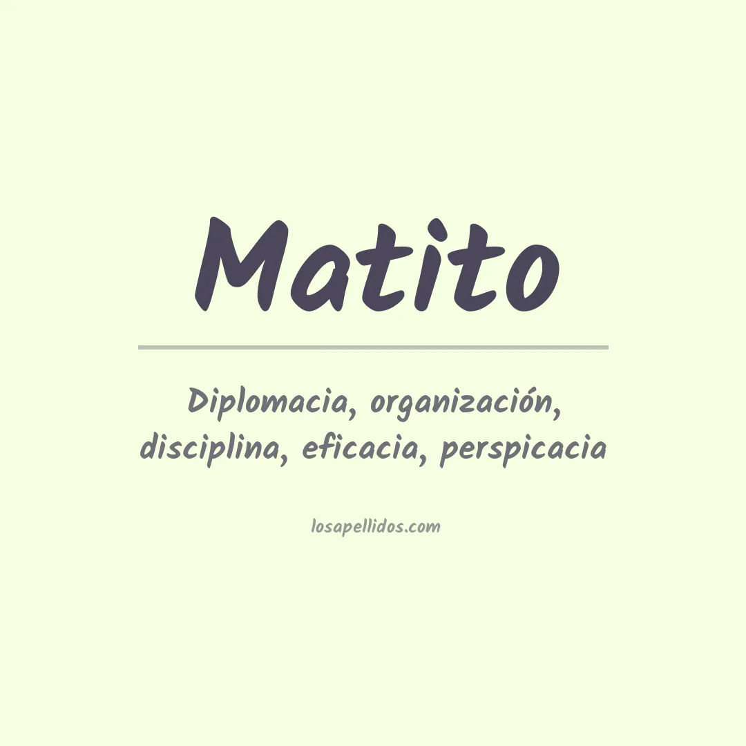 Apellido Matito