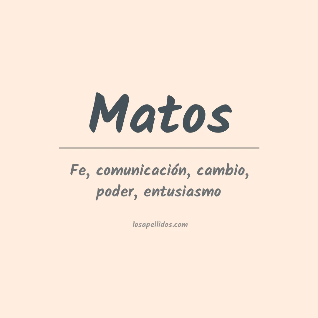 Apellido Matos
