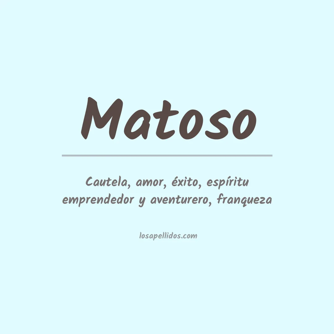 Apellido Matoso