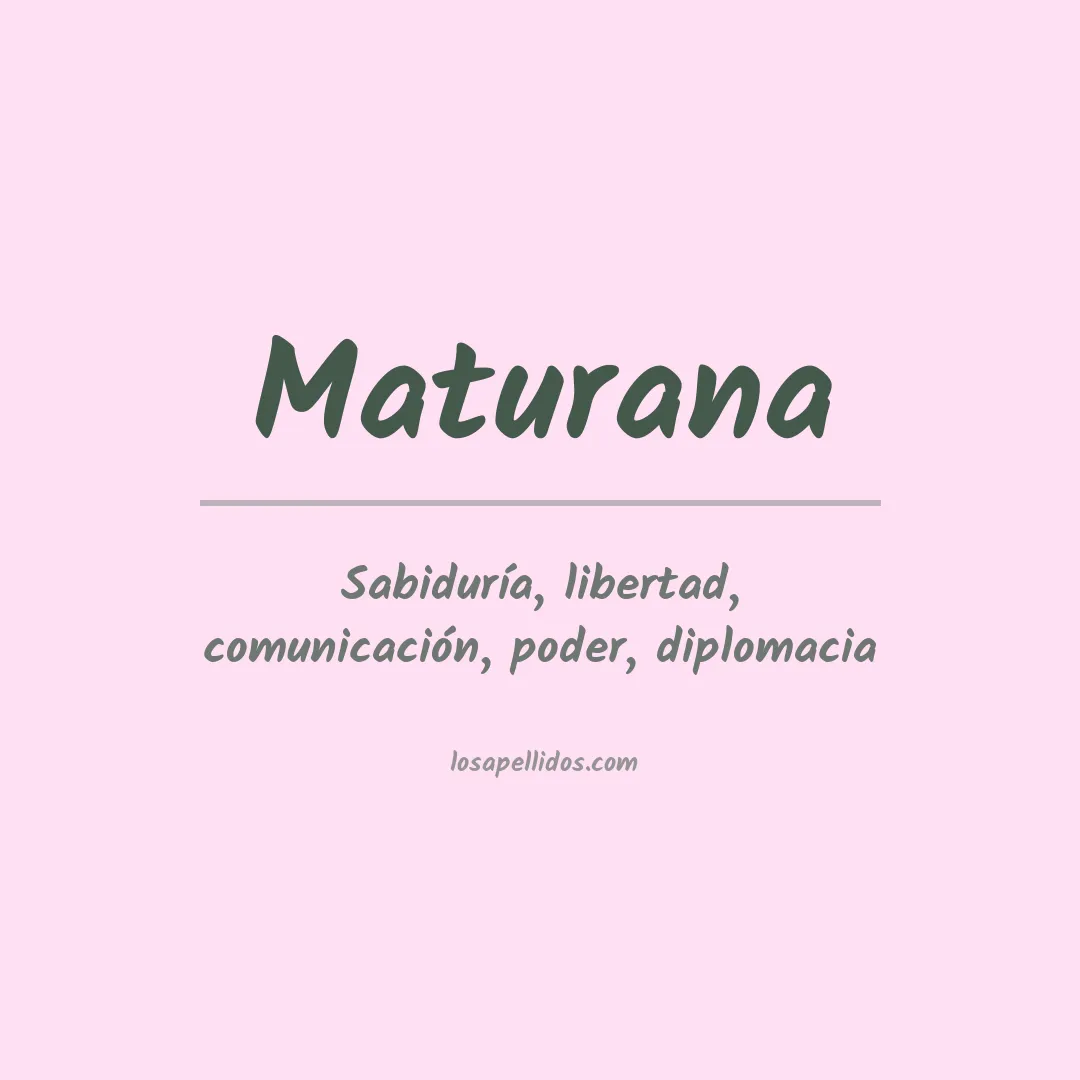 Apellido Maturana