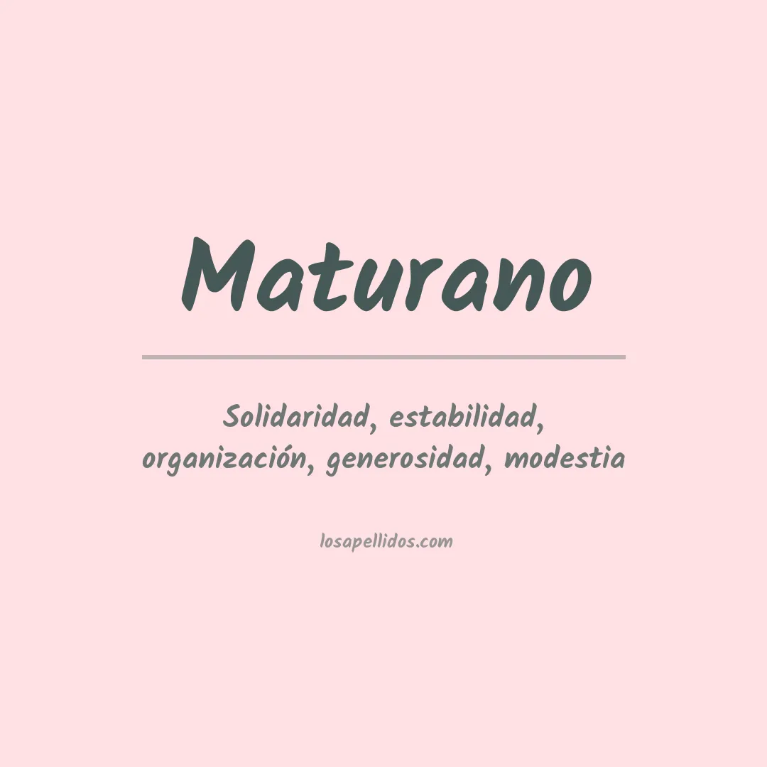 Apellido Maturano