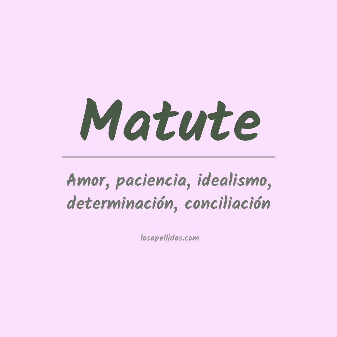 Apellido Matute