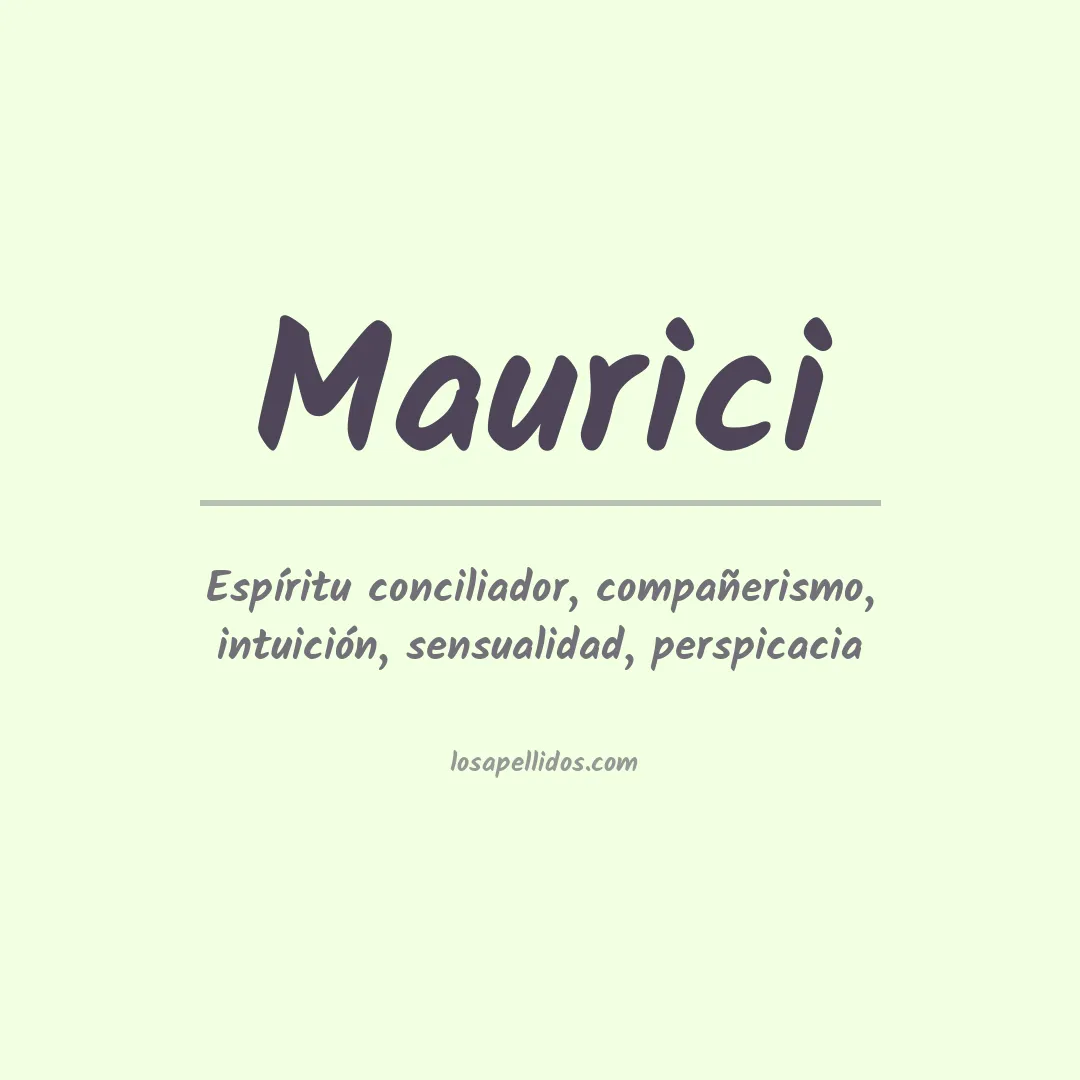 Apellido Maurici