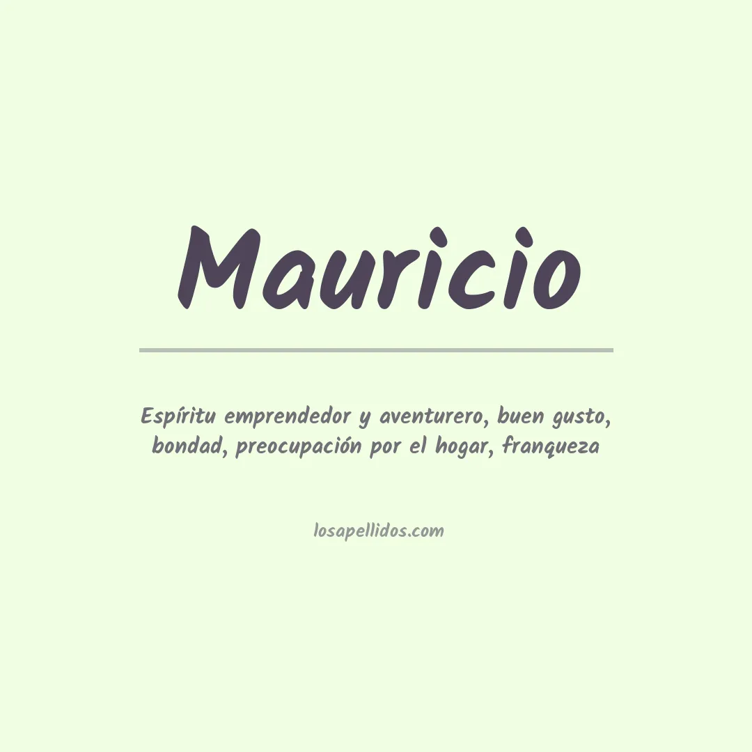 Apellido Mauricio