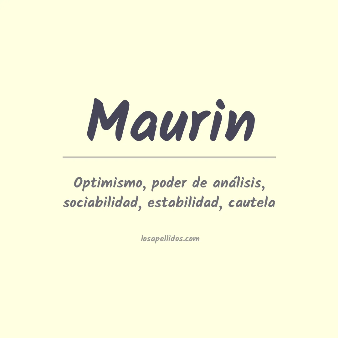 Apellido Maurin