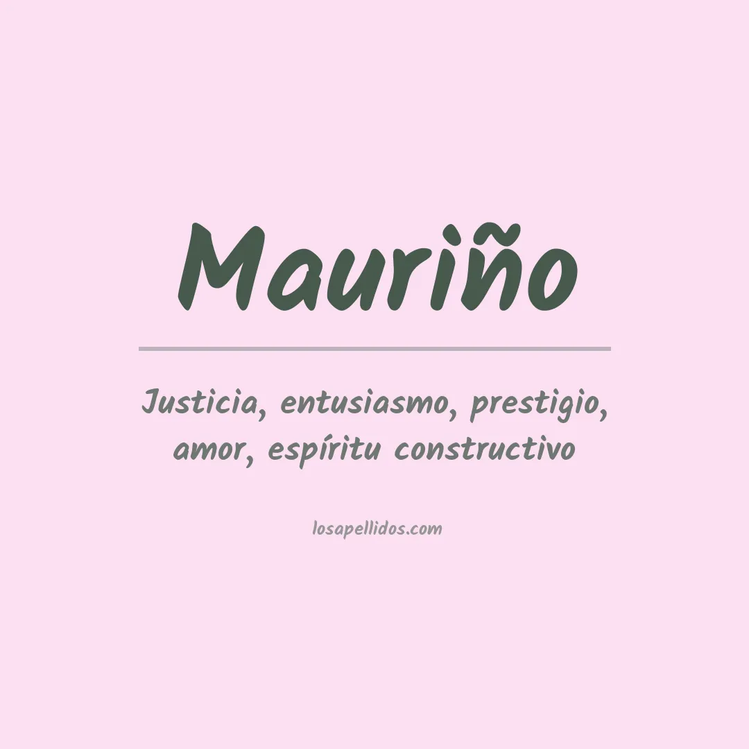 Apellido Mauriño