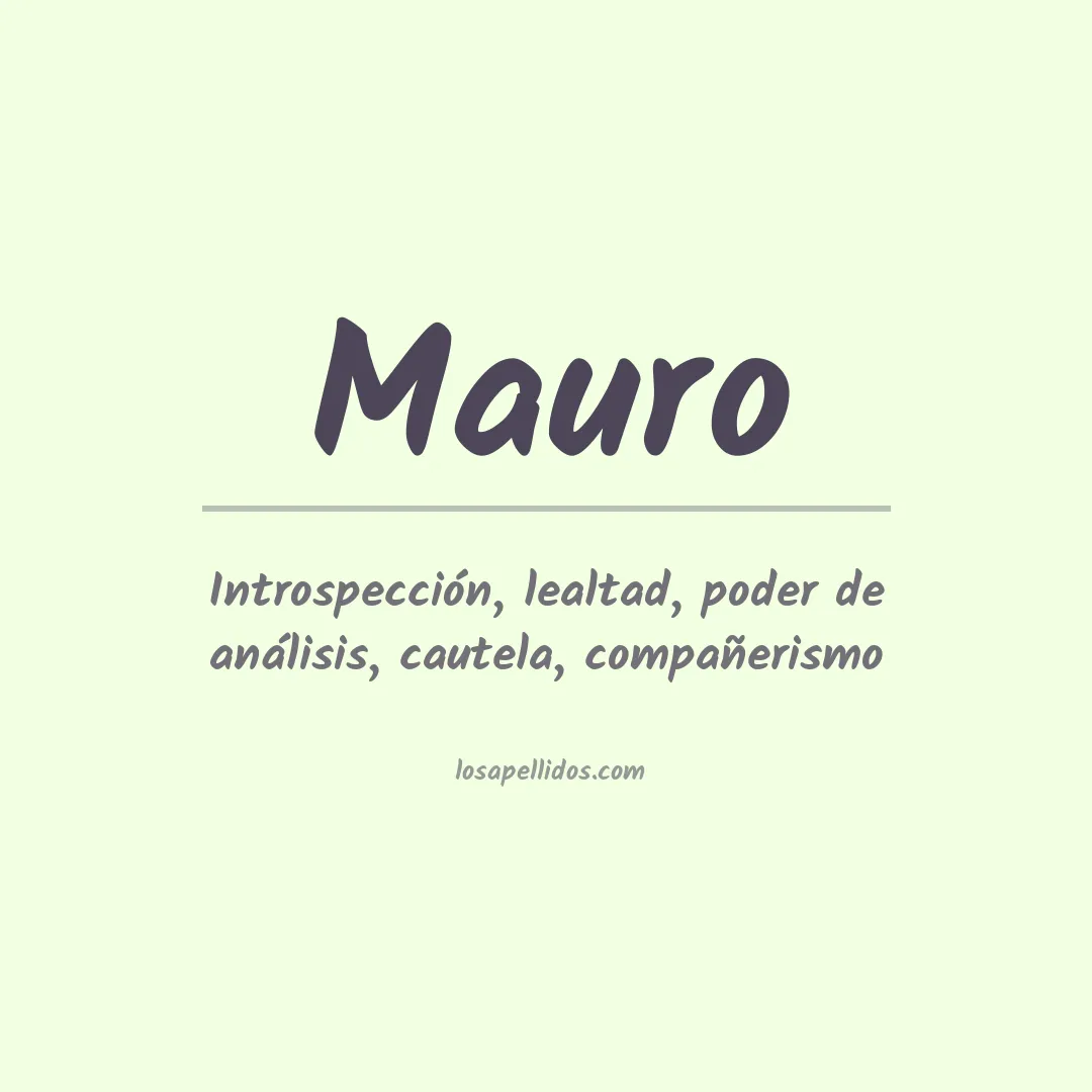 Apellido Mauro