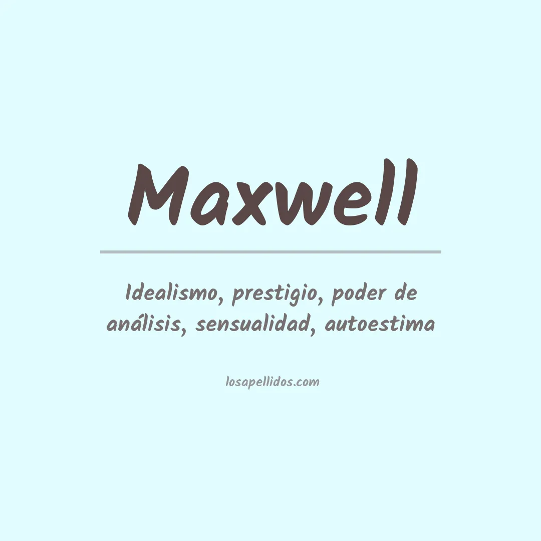 Apellido Maxwell