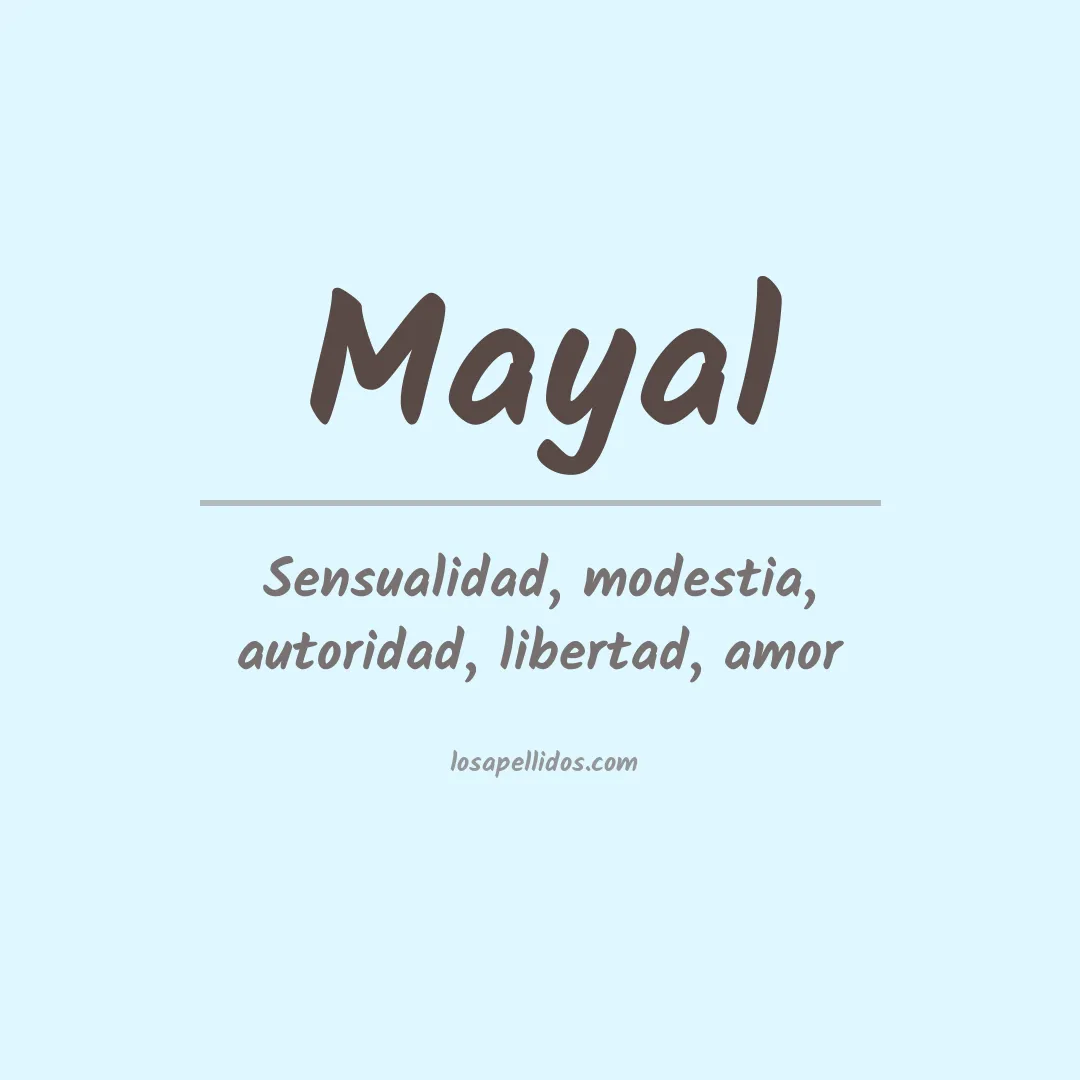 Apellido Mayal