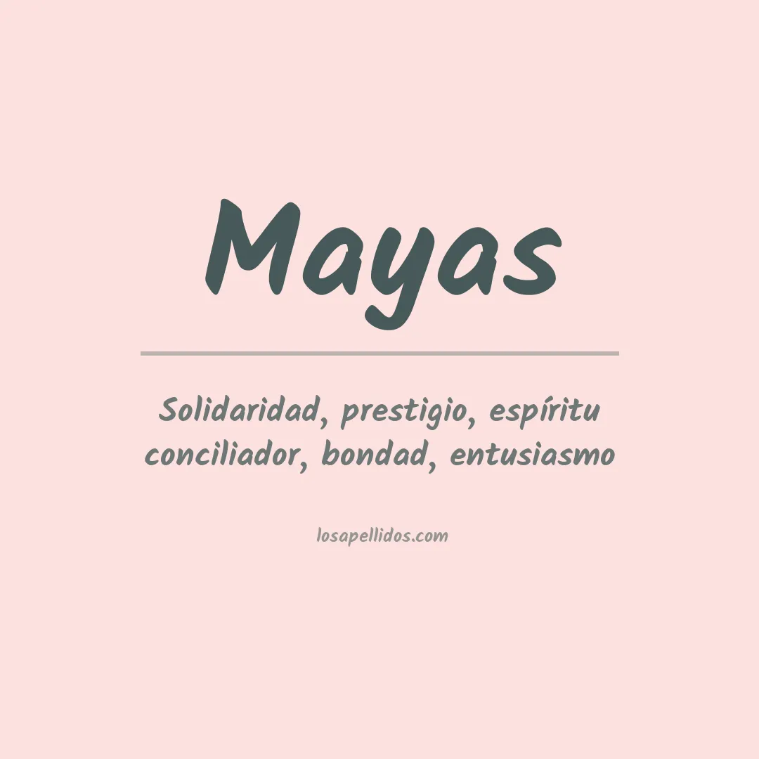 Apellido Mayas
